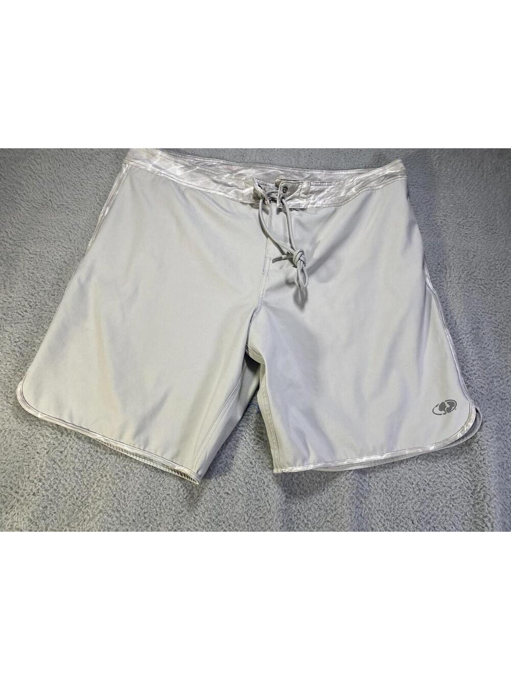 Mossy Oak Swim Trunks SZ 38 Mens Grey Board Shorts y2k L/XL?